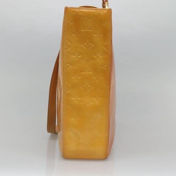 LOUIS VUITTON Monogram Vernis Columbus Tote Bag Lime Yellow M91047 - Picture 5 of 12